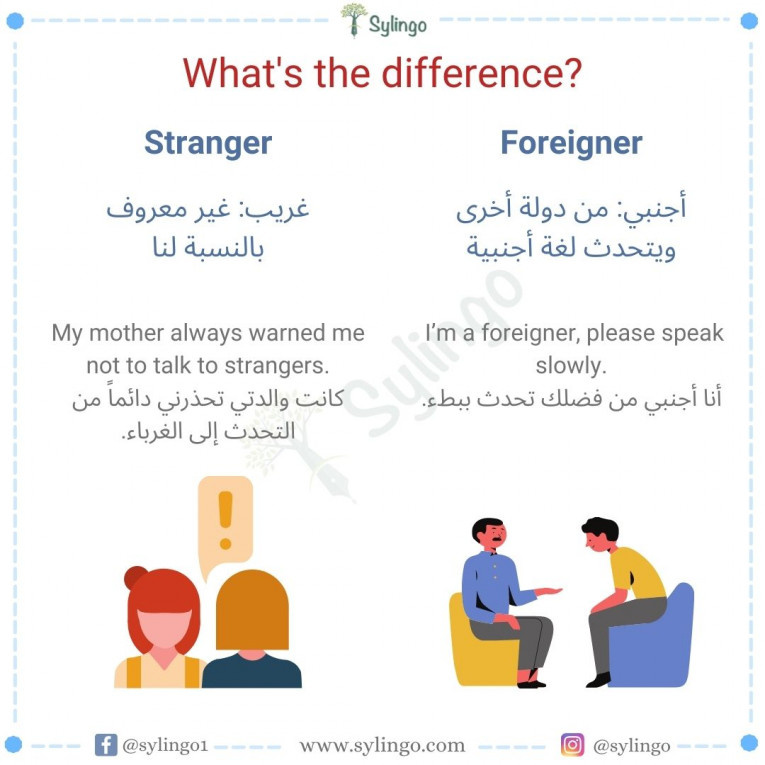 الفرق بين Stranger و Foreigner