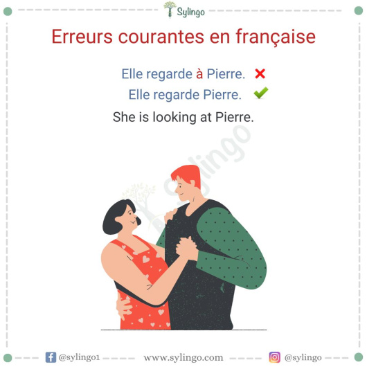 Common Mistakes in French: 'Elle regarde à Pierre' vs 'Elle regarde Pierre