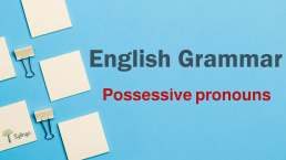 Possessive pronouns