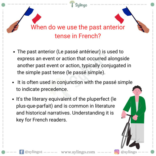 Understanding the Usage of Past Anterior Tense in French