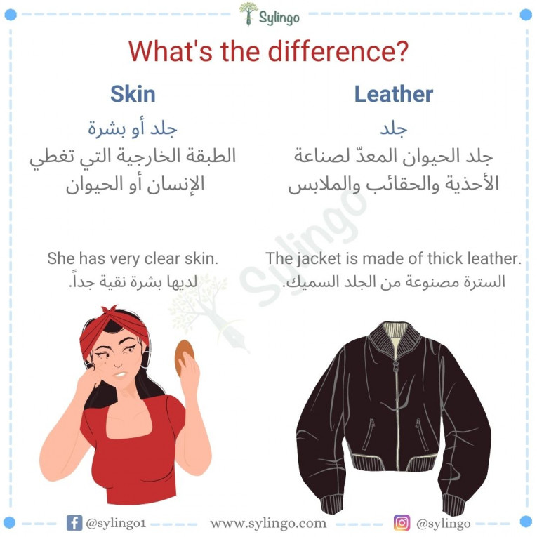 الفرق بين Skin و Leather